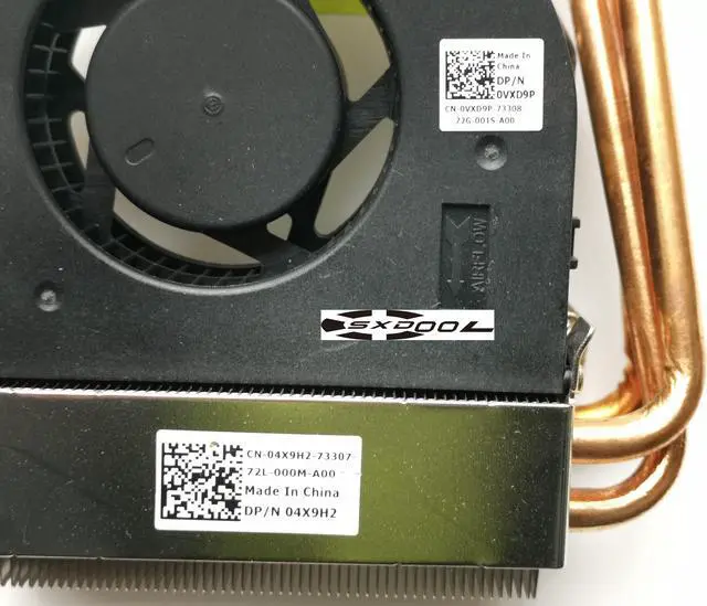 Alt view image 4 of 5 - For DELL Optiplex 9020 USFF Radiator Fan VXD9P 4X9H2 (1 set)