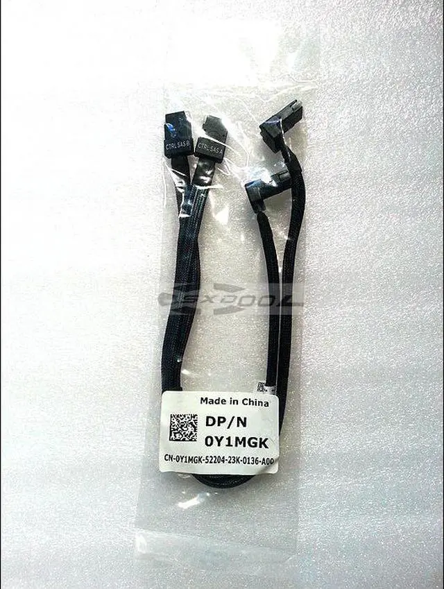 Main image of For DELL server MINI SAS SFF-8087 A B data cable 0Y1MGK elbow R720 R720XD MINI SAS A B data cable Array card to backplane