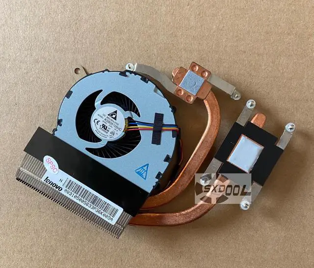 Alt view image 2 of 3 - For Lenovo ideapad Z370, Z370A fan heat sink, cooling module, radiator,pure copper tube new original KSB05105HC DC 5V