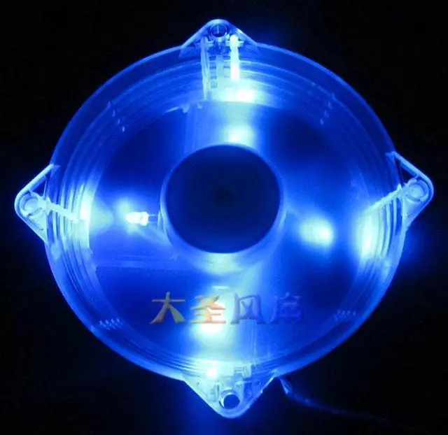 Alt view image 4 of 4 - For GIGABYTE 8cm 80mm x 25mm Blue Glare LED Ball bearing Fan DC 12V 0.10A F128025DL