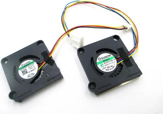 Alt view image 2 of 2 - SUNON MF40070V1-D000-G99 3wires 3-pin MF40070V1-D000-S99 4wires 4pin MF40070V1-D05U-S99 Replacement Fan Blue