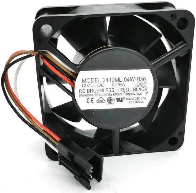 Main image of For Sharp MX 283 363 453 503 AR 4528 2600 4128N C Controller Print Board Fan NMB 6CM 2410ML-04W-B56 6025 12V 0.26A Cooling fan 60*60*25MM  3511 Print