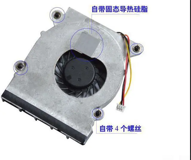 Alt view image 2 of 2 - New for Haier Yunyue mini2 CPU fan radiator NT-A3850 NT510 FOXCONN NT410 NT425 NT435 NT-A3700 cooling fan NFB61A05H F1FT4B2M R015A00K