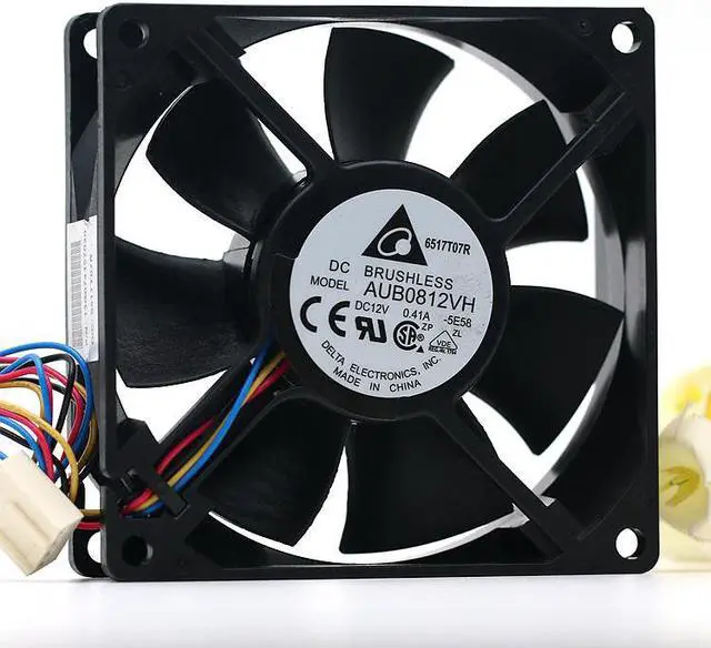 Main image of NEW Delta AUB0812VH 12V 0.41A 8cm 8025 PWM four-speed high-volume cooling fan