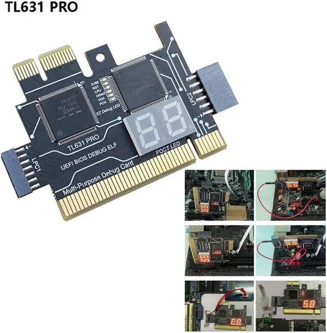 Alt view image 3 of 6 - 1PC Tester Card TL631 Pro Motherboard Analyzer LPC Debug Card for Laptop And PC PCI Mini PCI-E LPC Upgraded version TL460 TL611 PRO