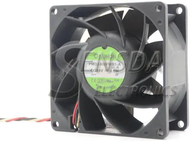 Alt view image 6 of 7 - SUNON PMD2408PMB1-A 8038 80*80*38mm 80mm 8cm DC 24V 9.6W case industrial cooling fan case cooler