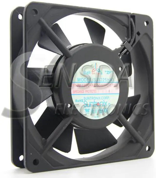 Main image of 12cm case cooler cooling fan Suntronix SJ1225HA1 12025 1225 120*120*25 120mm 110V 120V 50/60HZ 0.18A Axial fan