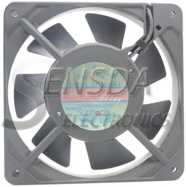 Alt view image 2 of 7 - 12cm case cooler cooling fan Suntronix SJ1225HA1 12025 1225 120*120*25 120mm 110V 120V 50/60HZ 0.18A Axial fan