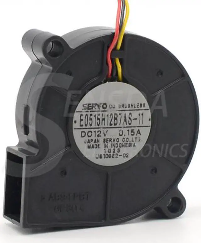 Main image of Servo 3 Pin Blower Fan E0515H12B7AS-11 For a Eiki LC-NB3E LCD Projector  5015 50mm DC Brushless 12V 0.14A cooling fan case cooler