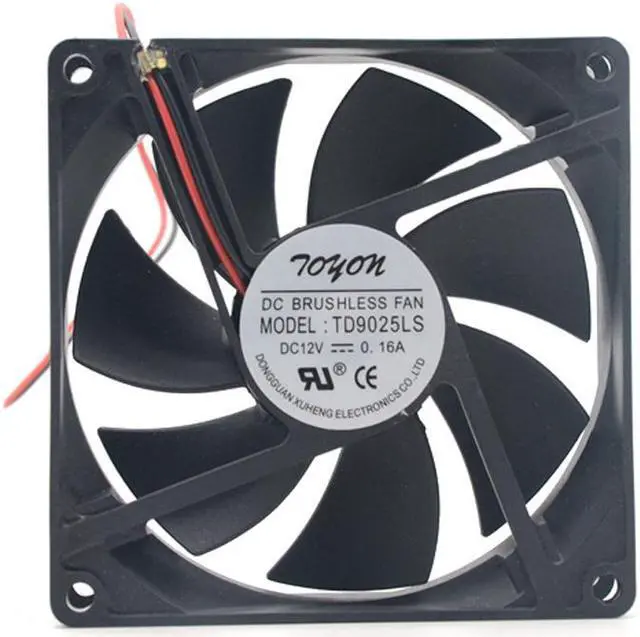 Alt view image 2 of 6 - GP TD9025LS 90mm DC 12V 0.16A Hydraulic Bearing Server Inverter Cooling Fan