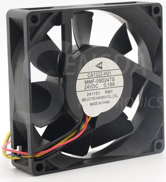 For Mitsubishi inverter fan CA1322-H01 Melco MMF-09D24TS RM1 9025 DC24V  0.19A 9CM cooling fan