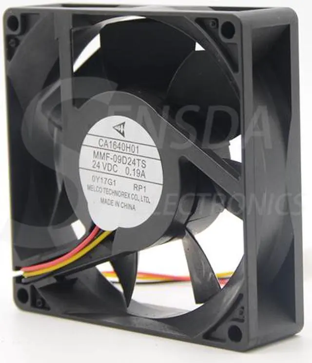 Alt view image 4 of 7 - New original Melco CA1640H01 MMF-09D24TS RP1 9225 9025 9cm DC 24V 0.19A For Mitsubishi A740 F740 cooling fan PLC ABB cooler