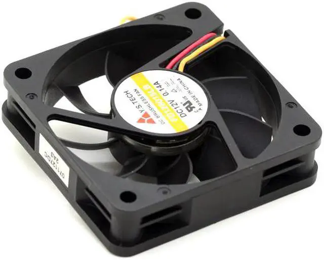Alt view image 3 of 5 - Y.S Tech FD126015LB 6015  6cm DC 12v 0.14A double ball bearing mute A cooling fan 3wires cooler