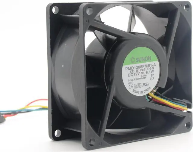Alt view image 2 of 6 - SUNON PMD1208PMB1-A 8038 80mm 8cm DC 12V 9.1W Server Square 4-wire pwm fan case cooling fan heatsink
