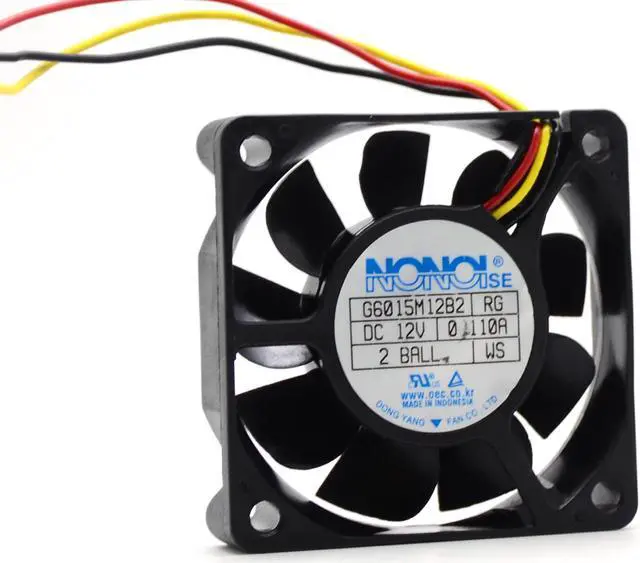 Alt view image 2 of 6 - Nonoise G6015M12B2 6015 DC 12V 0.110A For Samsung DMD Fan HLN5065 HLN5665 HLN6165 HLN467 TV fan 6cm cpu cooler