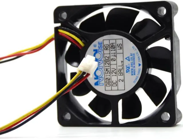 Alt view image 3 of 6 - Nonoise G6015M12B2 6015 DC 12V 0.110A For Samsung DMD Fan HLN5065 HLN5665 HLN6165 HLN467 TV fan 6cm cpu cooler