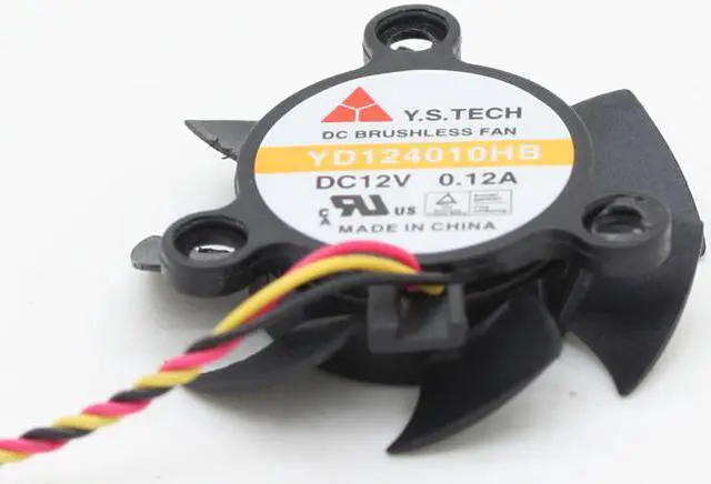 Alt view image 3 of 6 - 4CM Y.S Tech MW-410M12S 4010 DC12V 0.12A YD124010HB Video Axial Graphics Card Cooling Fans