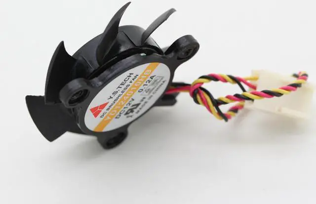 Alt view image 5 of 6 - 4CM Y.S Tech MW-410M12S 4010 DC12V 0.12A YD124010HB Video Axial Graphics Card Cooling Fans