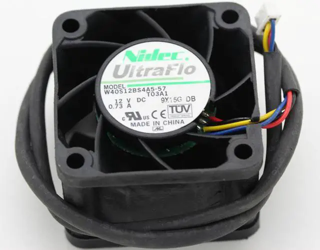 Main image of NEW original 4cm W40S12BS4A5-57 4028  DC 12V 0.73A server fans for Nidec 40*40*28mm  4 wires case cooling fan
