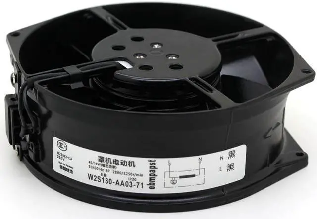 Alt view image 5 of 7 - ebmpapst W2S130-AA03-71 17cm 172 * 150 * 55MM 230V 50/60Hz 0.31/0.25A 45/39W  all metal High temperature resistance frequency converter axial fan industrial machine cooler