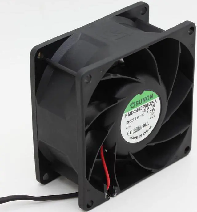 Alt view image 2 of 5 - 8CM original Sunon PMD2408PMB2-A DC 24v 7.2w cpu cooler heatsink axial Cooling Fans 8038 80x80x38mm 80mm case cooler