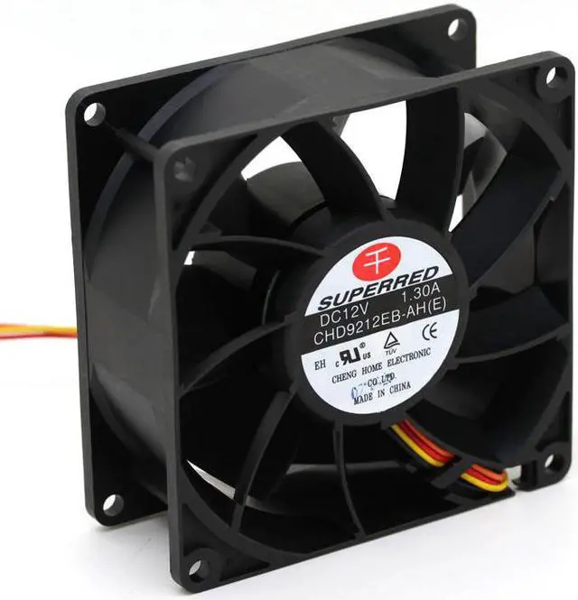 Alt view image 2 of 7 - Superred CHD9212EB-AH (E) 9038 9238 90mm 9cm 12V 1.30A violent fan PWM server axial cooling cooler blower