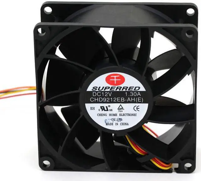 Main image of Superred CHD9212EB-AH (E) 9038 9238 90mm 9cm 12V 1.30A violent fan PWM server axial cooling cooler blower