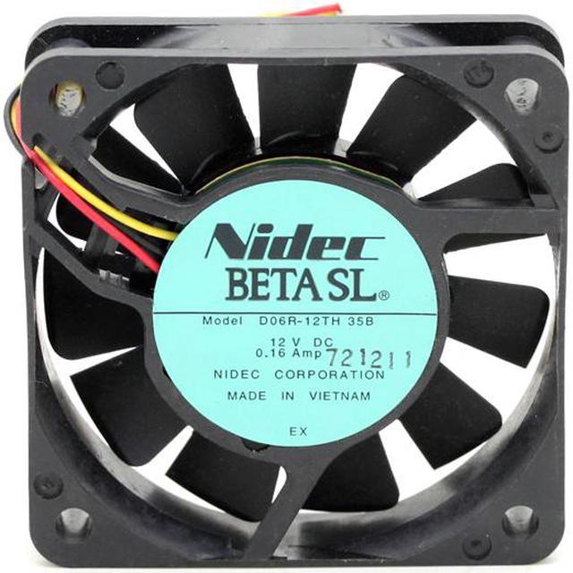 New original NIDEC D06R-12TH 35B 6015 60mm 6cm DC 12V 0.16A durable ball  bearing computer pc cpu fan 60*15mm 