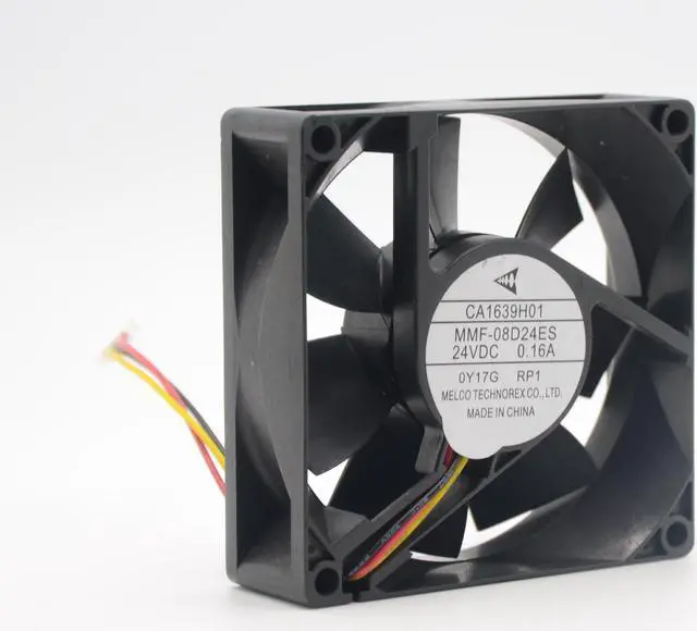 Main image of melco MMF-08D24ES RP1 for Mitsubishi A740 inverter fan CA1639H01 8025 80mm 8cm 24V 0.16A cooling fan cooler