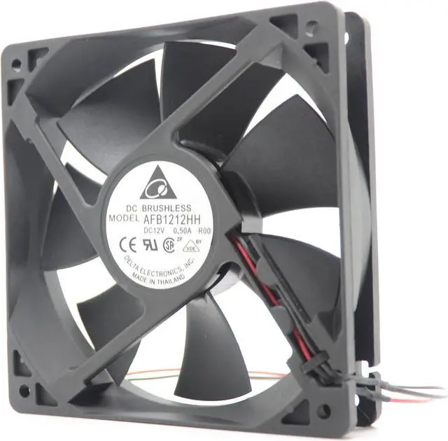 Alt view image 4 of 6 - Delta AFB1212HH 12CM 120MM 12cm DC 12V 0.5A DC power supply Axial Cooling Fan case cooler 12025 computer fan