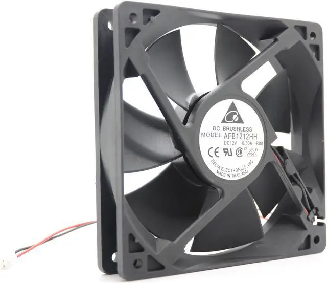 Alt view image 2 of 6 - Delta AFB1212HH 12CM 120MM 12cm DC 12V 0.5A DC power supply Axial Cooling Fan case cooler 12025 computer fan