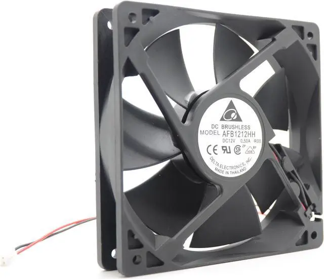 Alt view image 5 of 6 - Delta AFB1212HH 12CM 120MM 12cm DC 12V 0.5A DC power supply Axial Cooling Fan case cooler 12025 computer fan