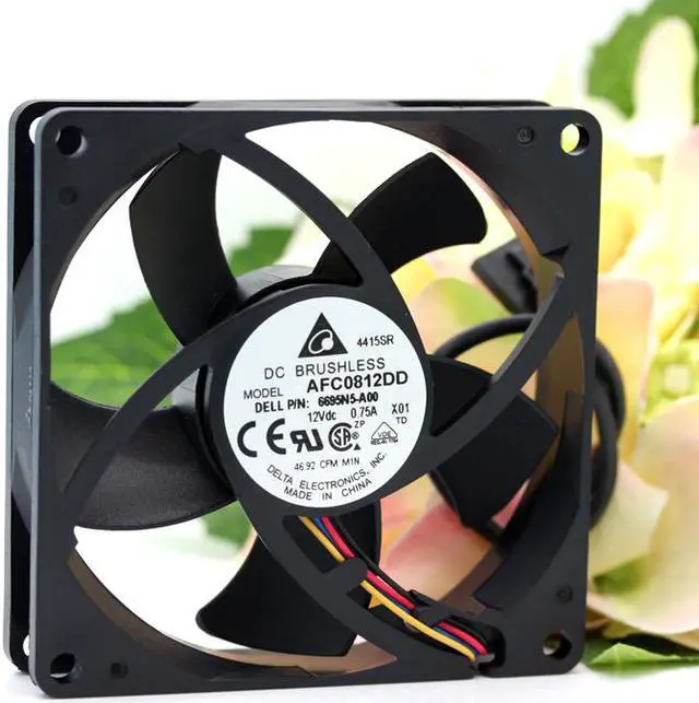 Alt view image 3 of 5 - NEW DELTA 8020 8CM 12V0.75A PWM AFC0812DD 4-pin cooling fan