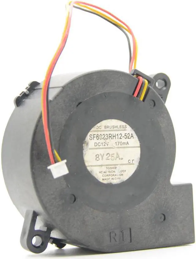 Main image of ForToshiba SF6023RH12-52A Server Blower Fan DC 12V 170mA 60x60x25mm 3wire 3-pin Projector TDP-EX20U cooling fan case cooler