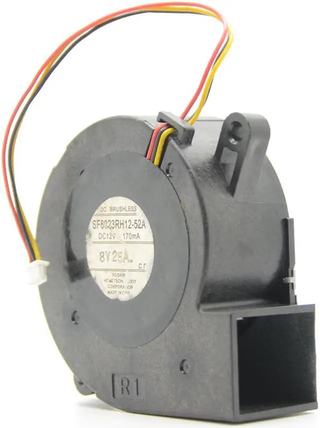 Alt view image 4 of 4 - ForToshiba SF6023RH12-52A Server Blower Fan DC 12V 170mA 60x60x25mm 3wire 3-pin Projector TDP-EX20U cooling fan case cooler