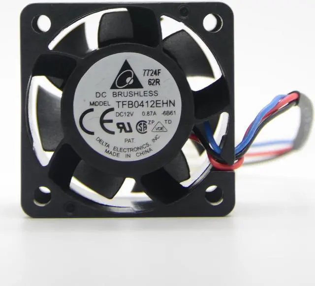 Alt view image 2 of 6 - New Delta TFB0412EHN 4028 DC 12V 0.87A 4CM 40MM 15,000RPM 26cfm  3-pin axial cooling fan