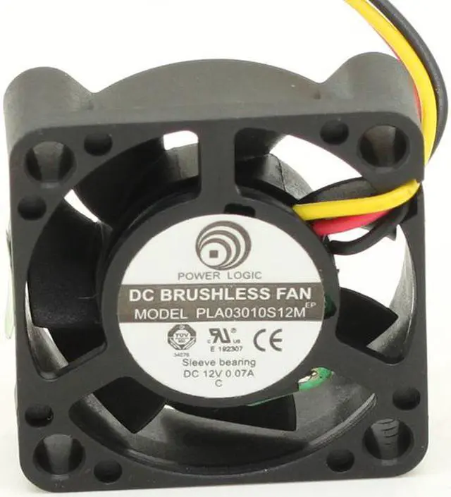 Alt view image 2 of 4 - New original POWER LOGIC PLA03010S12M 3CM 3010 DC 12V 0.07A Speed mute Beiqiao cooling fan
