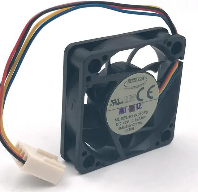 Alt view image 5 of 7 - NEW Original Everflow R124010SU DC12V 0.18A 40mm 4CM 4010 4Pin PWM 8000RPM Quiet case cooling fan ITX ATOM