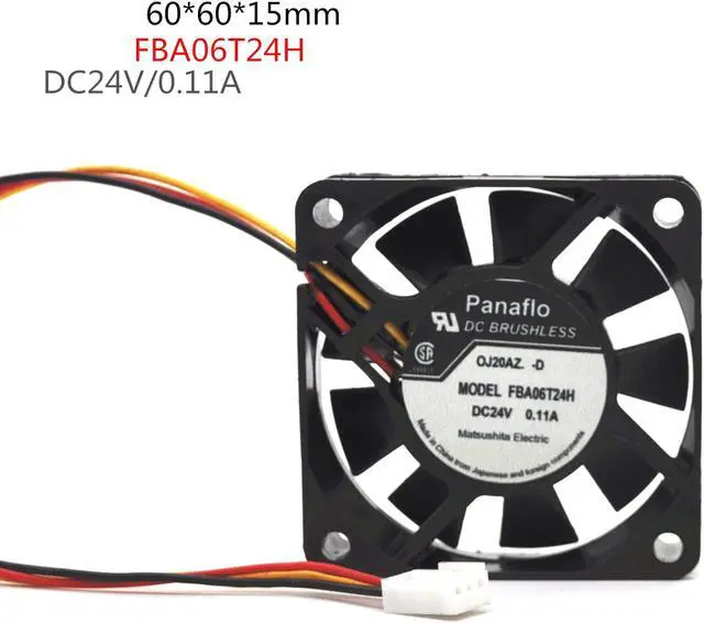 Main image of Original 6cm Panaflo FBA06T24H 6015 DC24V 0.11A 3-pin inverter cooling fan
