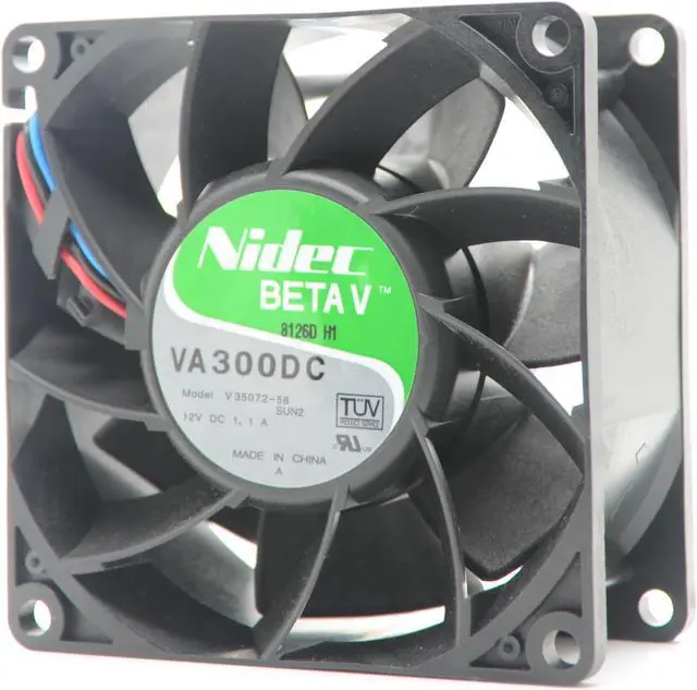 Alt view image 7 of 7 - Original NIDEC VA300DC v35072-58 8cm 80mm 80*80*38 mm 8038 DC 12v 1.1A server axial fan 80*38MM T2000 server fan