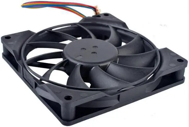 Alt view image 3 of 4 - DELTA AFC0912DB 90mm fan 9015 90x90x15mm 12V 0.45A Double ball bearing 4 wire 4pin PWM computer CPU cooler thin cooling fan