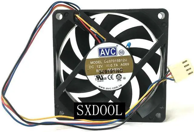 Alt view image 4 of 4 - New AVC 7015 DE07015B12U DC12V 0.70A 7CM Temperature controlled fan AMD CPU cooling fan