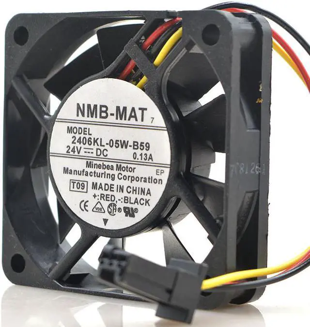 Alt view image 3 of 5 - Original NMB 2406KL-05W-B59 6015 24V 0.13A 6CM CNC FANUC fan