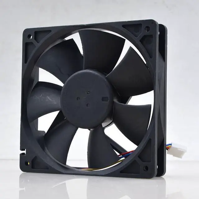 Alt view image 4 of 5 - NEW AFB1212VH 12CM 12V 0.60A 12025 mainboard speed regulation Delta large air cooling fan