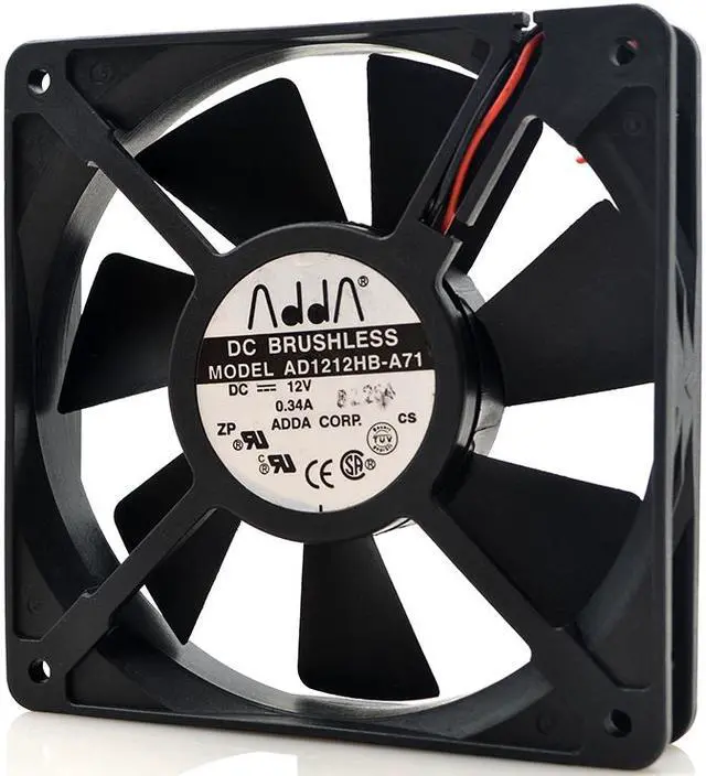 Main image of 12cm ADDA AD1212HB-A71 120*120*25mm DC 12V 0.34A 2wire case cooling fan