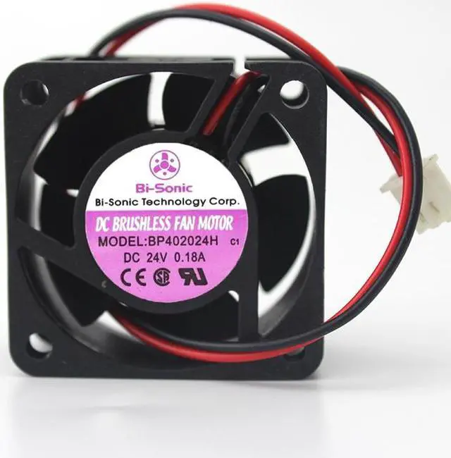 Alt view image 2 of 2 - Bi-Sonic BP402024H-03 4CM  4020 DC24V 0.18A Double Ball Fan