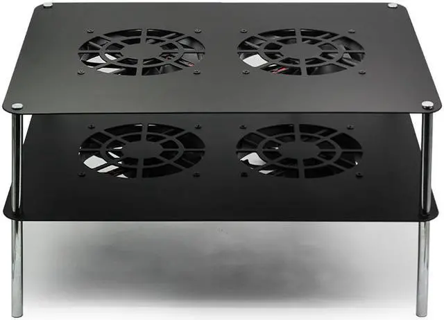 Alt view image 3 of 6 - Router cooling Fan Light Cat,Netting Set, Top Box, Power Amplifier, cooling rack USB Fan 380x280 mm