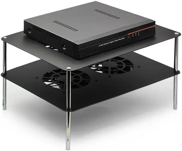 Alt view image 2 of 6 - Router cooling Fan Light Cat,Netting Set, Top Box, Power Amplifier, cooling rack USB Fan 380x280 mm