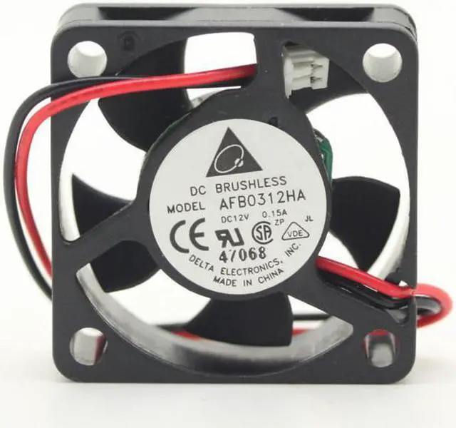 Alt view image 2 of 2 - Original Delta AFB0312HA 3cm DC12V 0.15A Silent Notebook Cooling Fan 2-wire 2-pin mini cooler