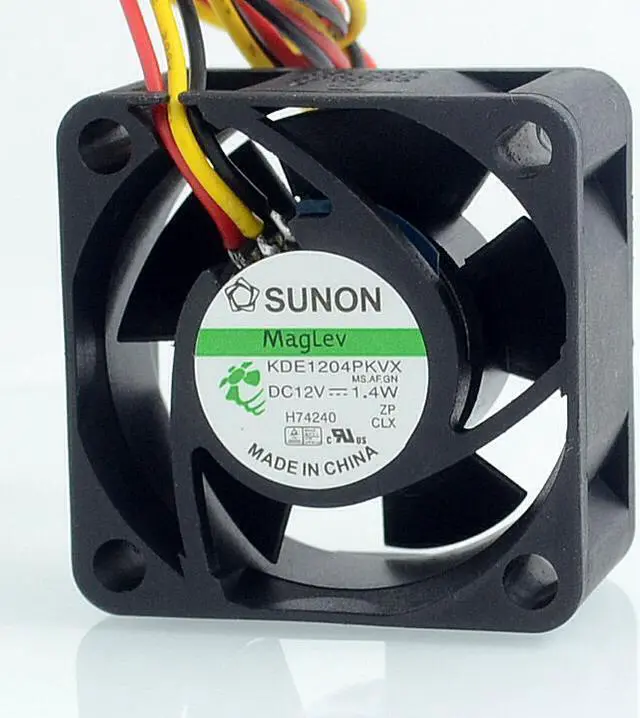 Alt view image 2 of 6 - Original SUNON KDE1204PKVX DC12V 1.4W 40*40*20mm 3-pin 4020 4 cm silent fan